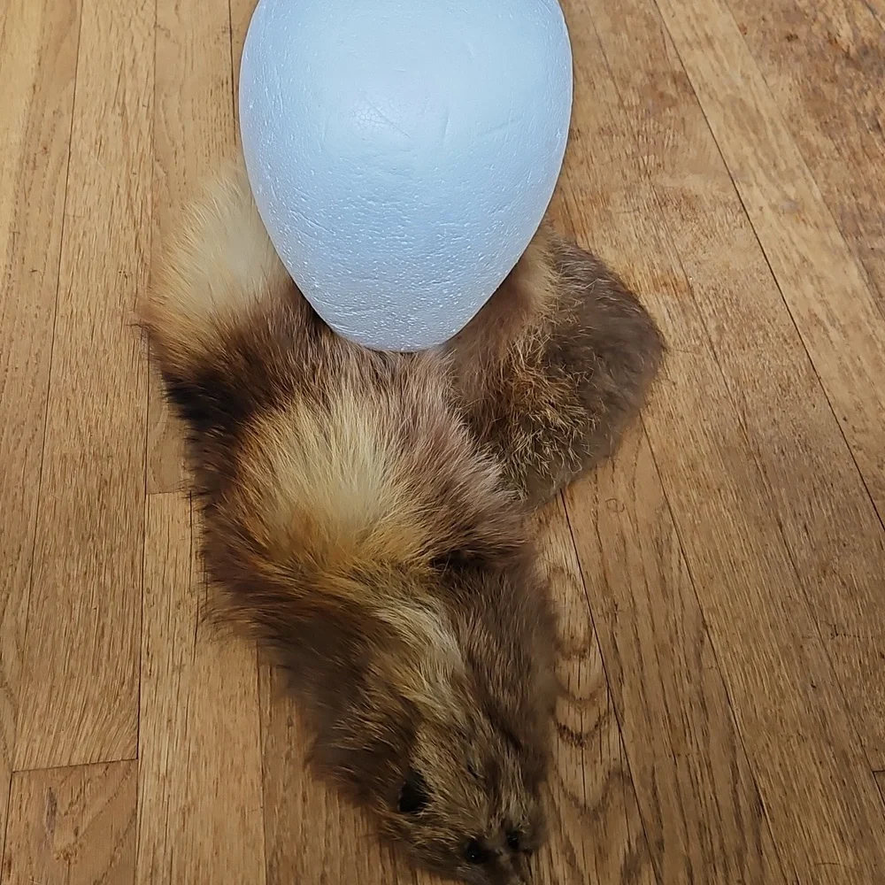 Vintage Fox Fur Collar With Mink Face
